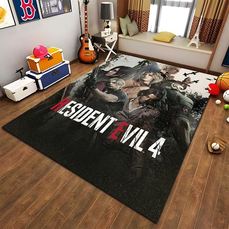 Ковер Resident Evil 4, Дизайн персонажа игры, Ковер для украшения дома, Подходит для использования в качестве противоскользящего коврика для гостиной, спальни, диванов