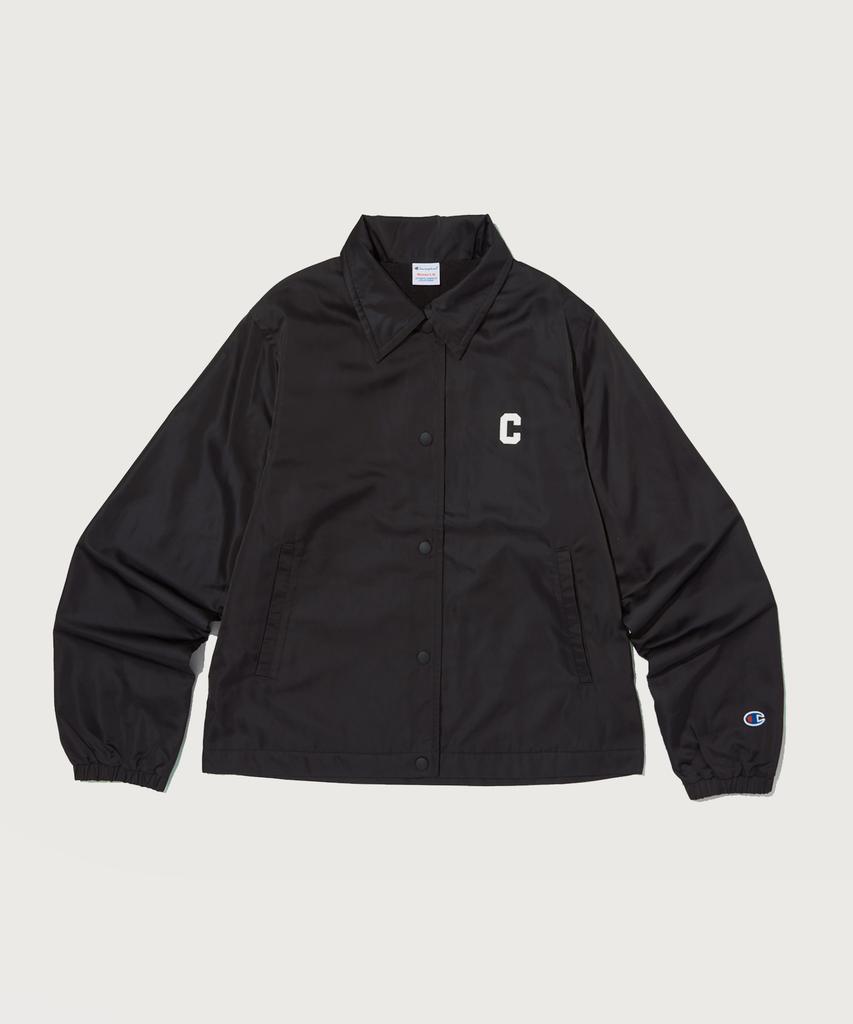 Champion Women'S C-Logo Fleece-Lined Coach Jacket Black