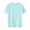 Li-Ning Футболка унисекс с круглым вырезом и графическим принтом серии Ping Pong, светло-голубая ATST031-1