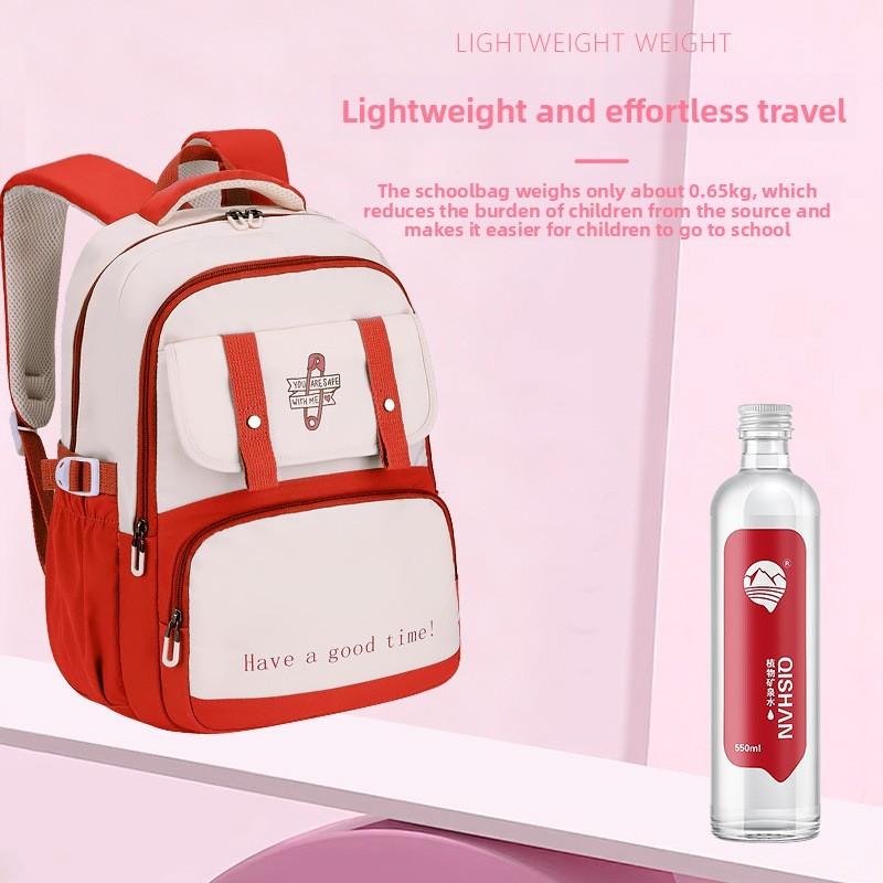 Letter Backpack Fashion With Waterproof Material For Middle School And Campus