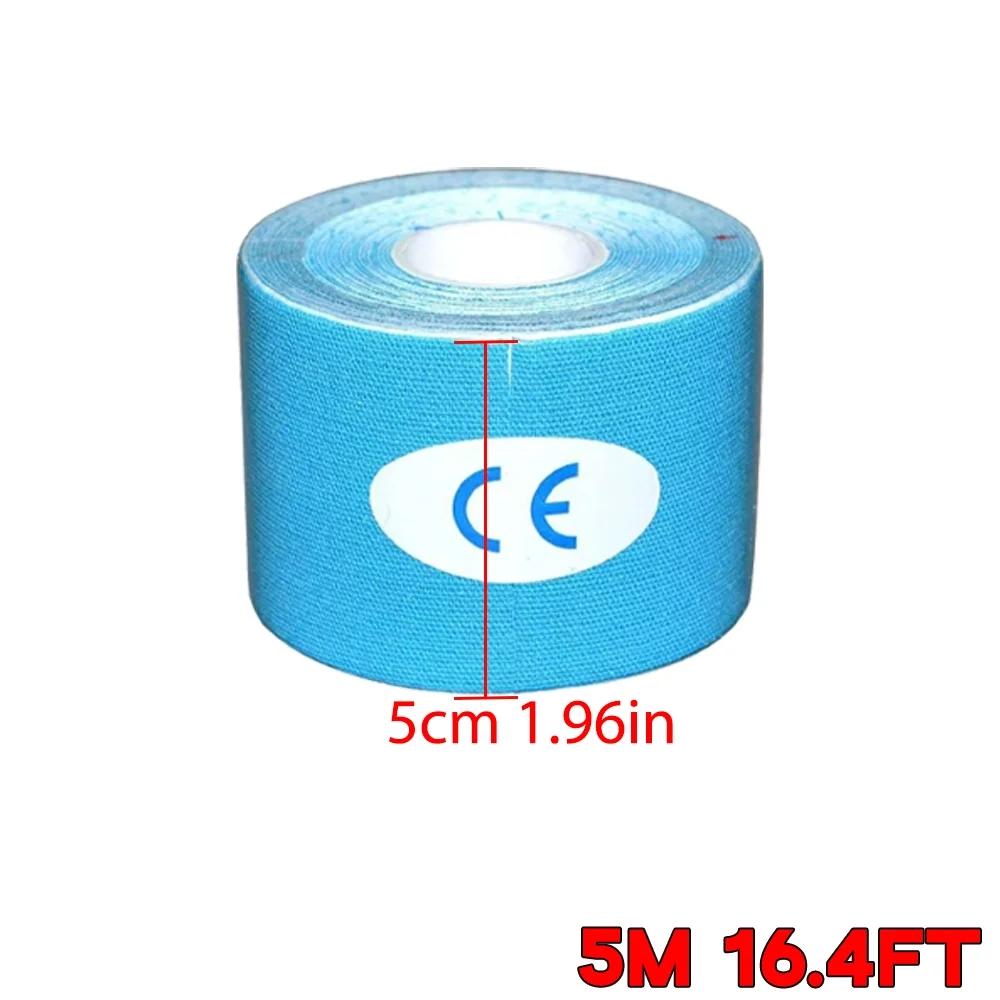 Прочный и безопасный спортивный кинезио тейп для мышц, эластичный пластырь для снятия боли в коленях, растяжений, спортивные наклейки для восстановления, фитнес-бандажи