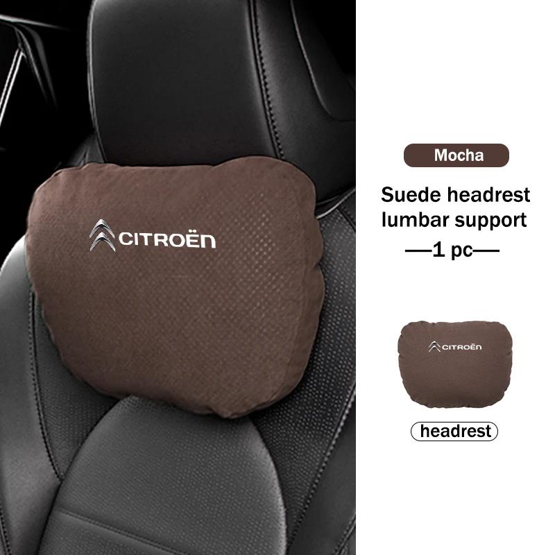 POOR1 Car Neck Pillow Lumbar Support Headrest Waist Lumbar Cushion For Citroen C4 C3 C5 C1 C2 C6 C4L DS3 DS4 Berlingo Picasso Jumper