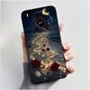 Phone Case For ZTE Blade V70 Max/Nubia V70 Max Soft Silicone Black Case Bright Pattern Pink Sand Beach,Garden Shockproof Shell