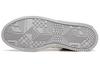 Men's Sneakers Anta Leather Slip Resistant Abrasion Resistant High top Skateboard Shoes Men's White Gray