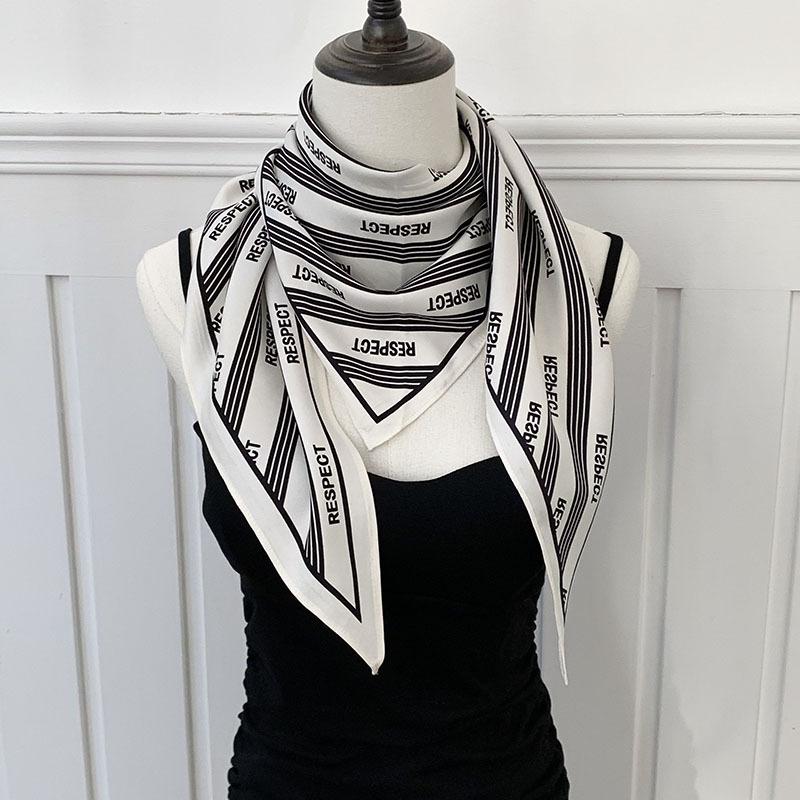 Silk Scarf High-end New Summer Multi-purpose Scarf Shawl Versatile Decorative Scarf Headscarf Triangle Scarf Waist