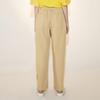 LESS Women's Summer High-Waist Loose Straight-Leg Cotton Blend Pants