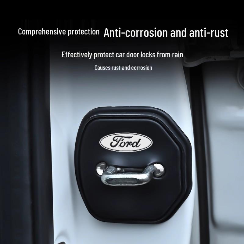 Накладка на защелку замка двери автомобиля Ford: Защитная крышка с амортизацией для Mondeo, Edge, Focus, Taurus