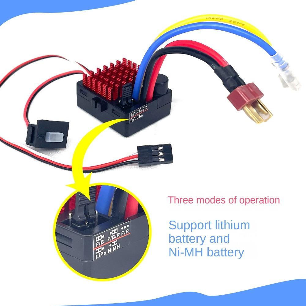 Waterproof Electronic Speed Controller RC Car Accessories for 1/10 Axial SCX10 TRX4 TRX6 D90 HPI