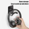 Universal Headphone Stand Adhensive Plastic Wall Mount Hanger Under Desk Headset Rack Holder Support For Gaming Earphone Bracket