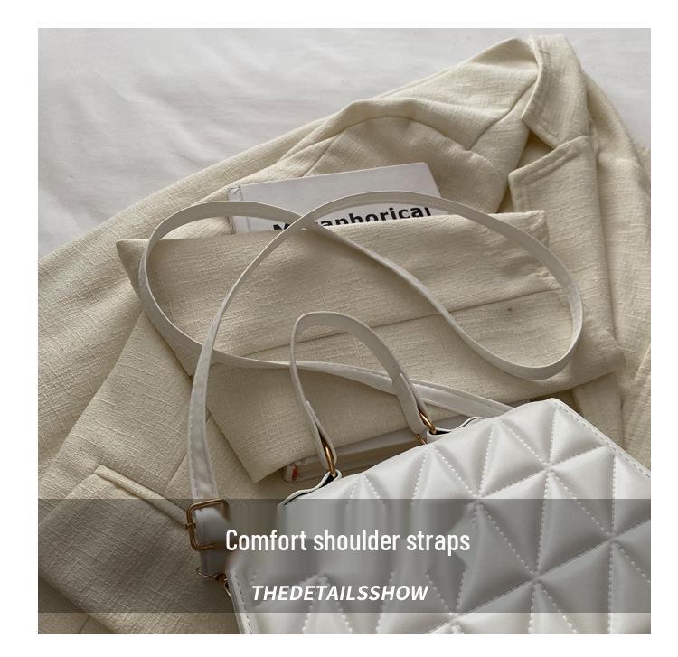 Однотонная женская сумка через плечо - Модная универсальная сумка на одно плечо сезона весна/лето 2024