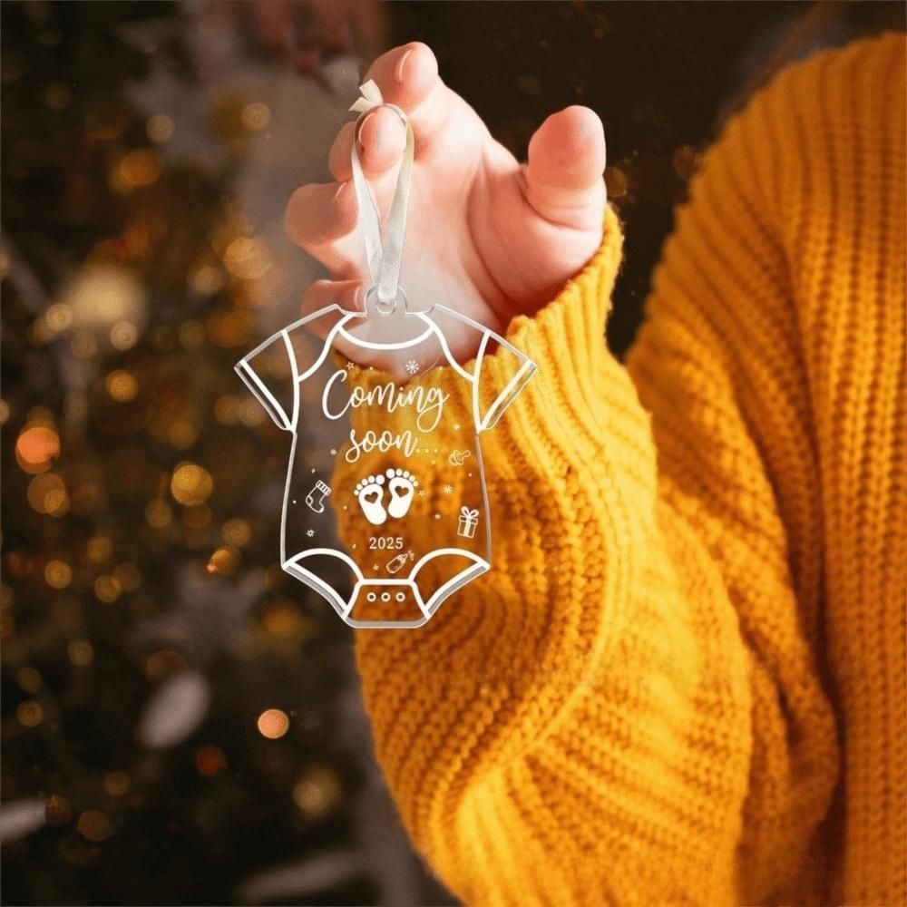 Рождественские подарки 2026 Акриловые украшения для Рождества Анонс беременности Анонс беременности