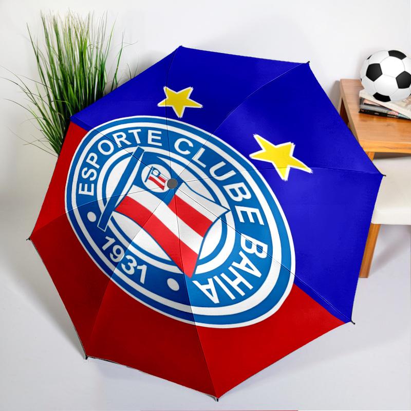 Автоматический зонт с принтом эмблемы клуба Bahia Fc, 8 спиц, для путешествий, кемпинга, повседневного использования, незаменимый подарок для семьи и друзей