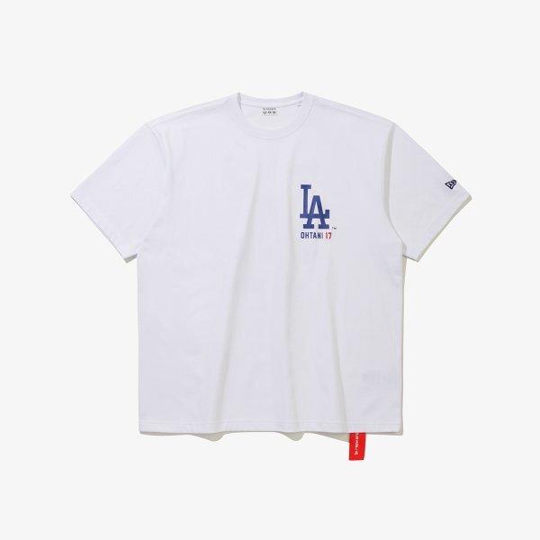 New Era Mlb La Dodgers SignaTure T shirT whiTe 15147525