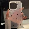 Для iPhone 16 15 14 13 12 11 Pro Max Чехол Красный Маленькое Сердце Прозрачный Узор Чехол для Телефона Для iPhone XS X XR 7 8 Plus 16e Funda