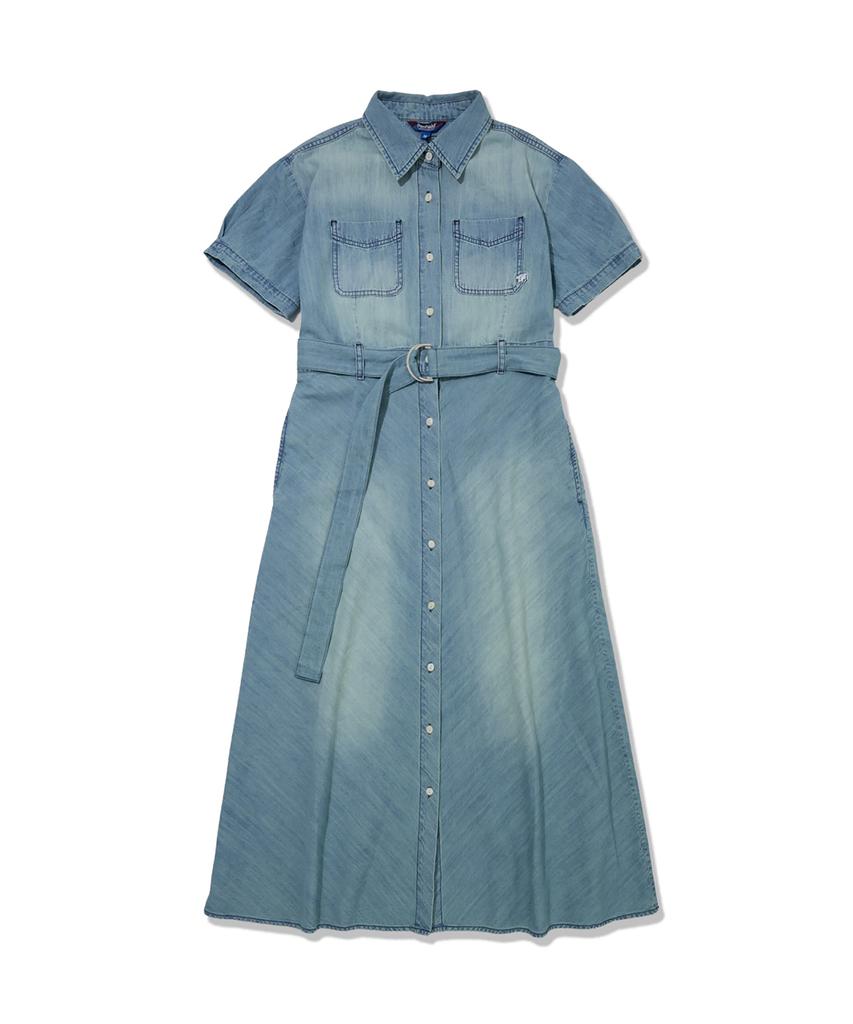 Penfield Denim Washed Shirt Dress Indigo_Fs2Ws42F