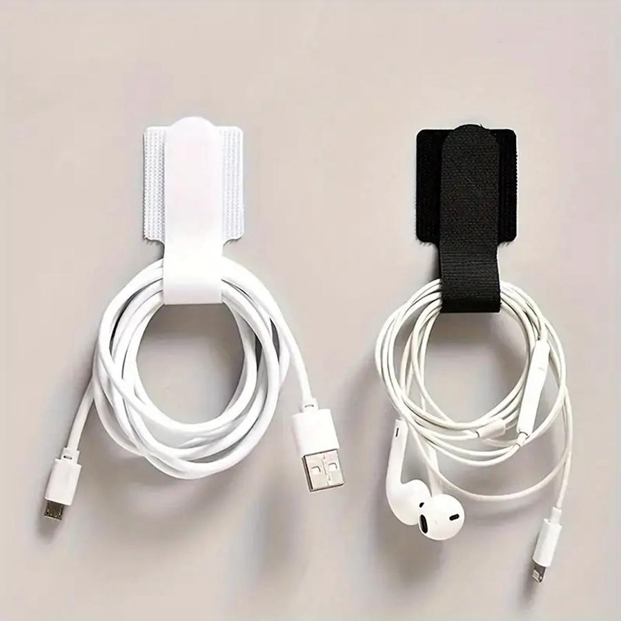 10/20 шт. многоразовые кабельные стяжки, крепление, органайзер для шнура, держатель для веревки, самоклеящийся регулируемый органайзер для шнура, ремни для управления столом