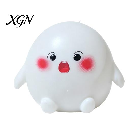 Hand Squeeze Stress Ball Cartoon Steamed Bun Toy with Steamer, Relief Dough Exercise Sensory Fidget Toy, Anti-Anxiety Steamer