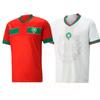 Мужская футбольная спортивная одежда, повседневные футбольные футболки 22_23, футбольные рубашки Марокко, Кубок мира, S-XXL