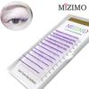 Color Grafting False Eyelashes 0.07 8-15mm Yellow, Blue, Bicolor, Bright Personality and a Few Hairs Extension Tool