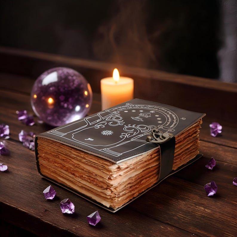 Врата Дурина из Толкиновского «Властелина колец» - Кожаный дневник ручной работы, Книга Теней, фэнтезийный журнал, свадебная гостевая книга, подарок для него/нее.