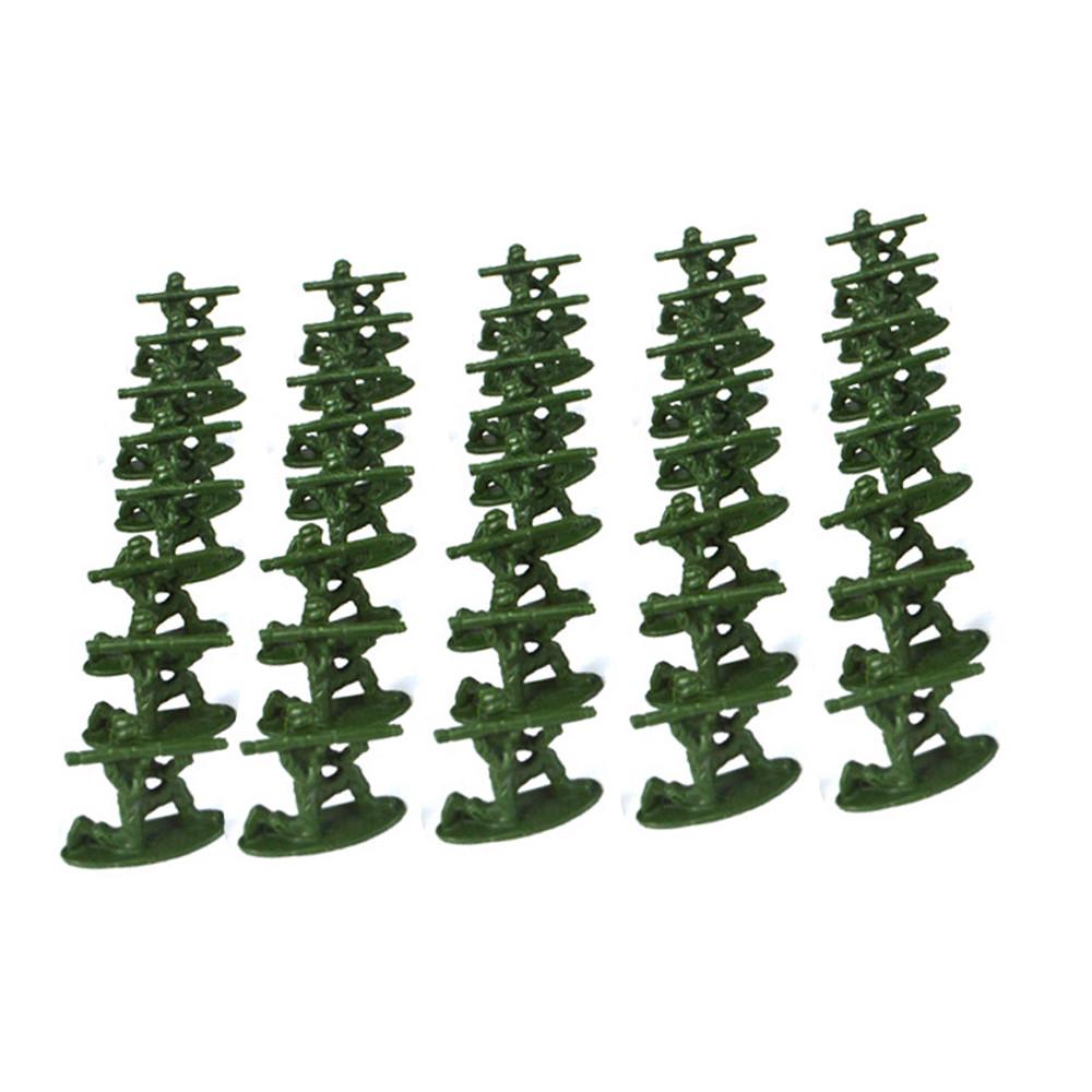 100 Pcs Military Playset Plastic Toy Soldiers Men 3.8cm Figures