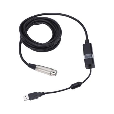Кабель XLR на USB Профессиональный кабель для записи звука USB на XLR Кабель для микрофона Plug and Play для студии подкастинга Игровой
