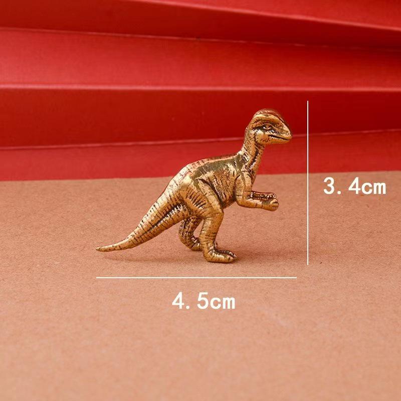 Юрский спинозавр динозавр латунный орнамент - креативный металлический настольный декор подарок