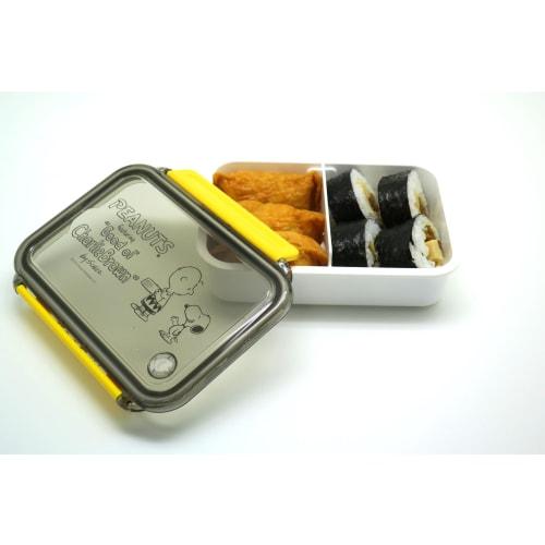 OSK Snoopy & Peanuts Lunch Box with Dividers, 500ml Capacity, Dishwasher and Microwave Safe, with Locking Gasket, Stylish and Cute, Unisex, for Childr