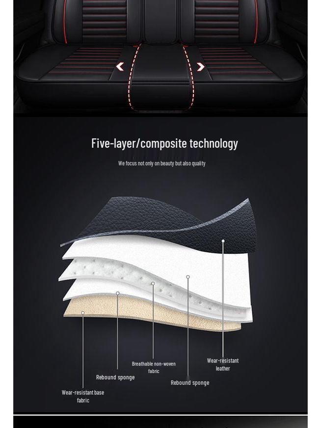 Универсальные всесезонные чехлы на сиденья автомобиля для Geely Vision X1/X3/X6/S1 и New Vision Pro