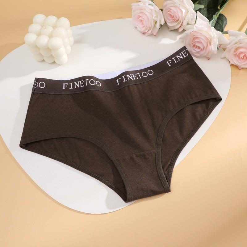 FINETOO Трусики из хлопка с высокой талией, эластичное нижнее белье с утягивающим эффектом и комфортным нижним бельем