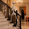 Halloween Skeleton Decoration 3ft Life Size Skeleton, Full Body Posable Plastic Prop, Realistic Adjustable Figurine Human Bones Model for Yard