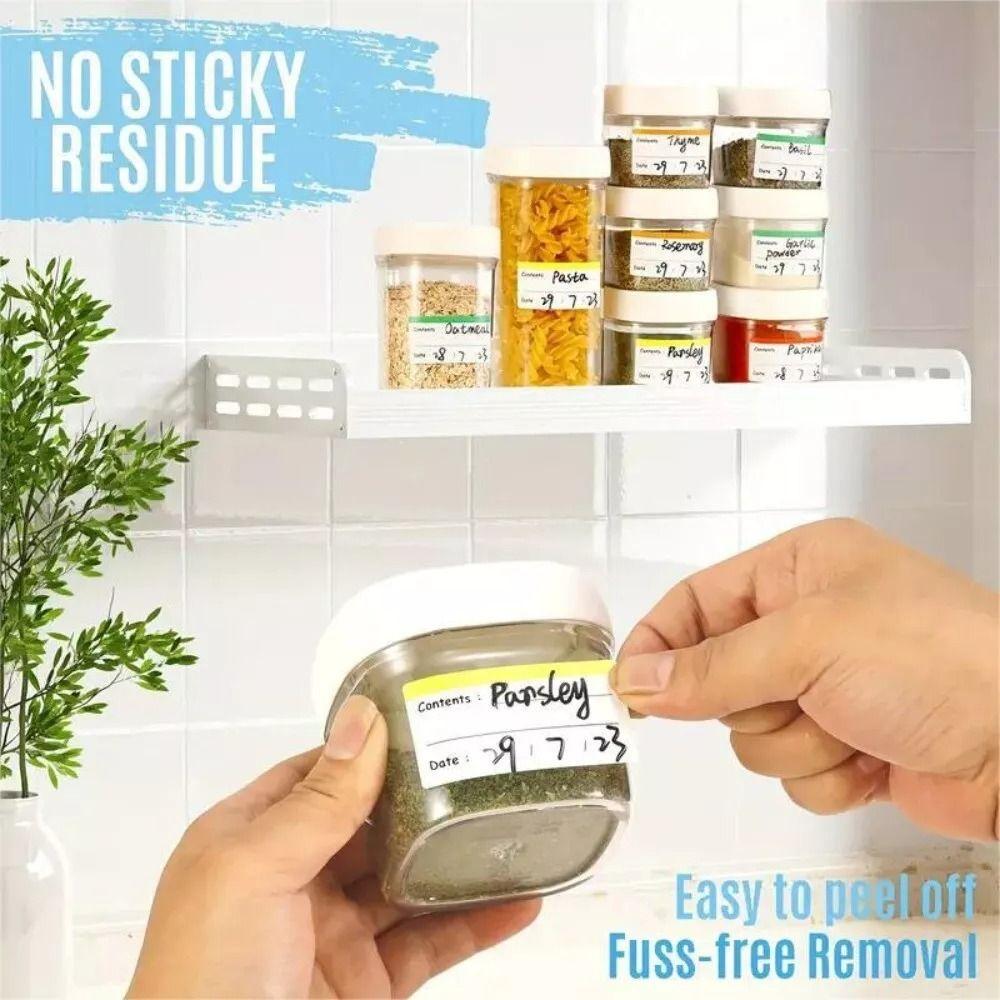 100pcs Portable Fridge Sticker Self-adhesive Home StorageTags New Food Storage Labels