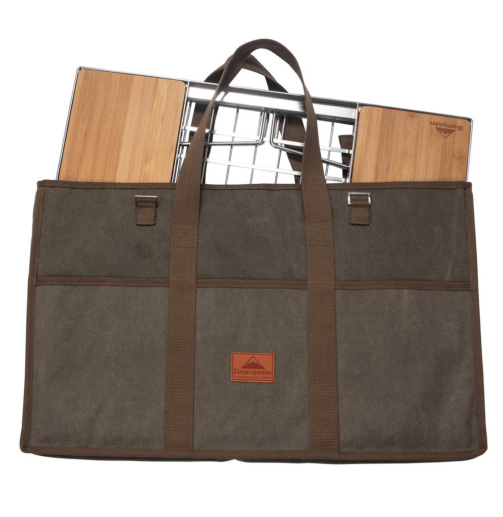 Кемпинговый лунный костер, полевая стойка, сумка для хранения, сумка-тоут, холщовая, мягкая CK-B