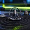 3D-печатная фигурка инопланетянина, Зеленый инопланетянин для медитации, Настольное украшение, Коллекционные скульптуры для фанатов научной фантастики