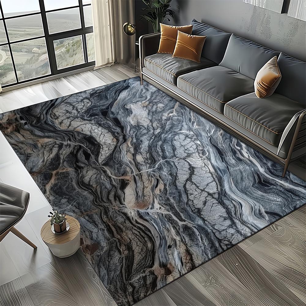 27 Стиль Новая Мода Мрамор Черный Белый Золотой Камень Ковер Коврик для Гостиной Спальни Дома Украшение Дивана, Нескользящий Напольный Коврик