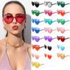 Halloween Cosplay Clout Goggle Heart-Shaped Sunglasses UV400 Protection Heart Sunglasses for Women