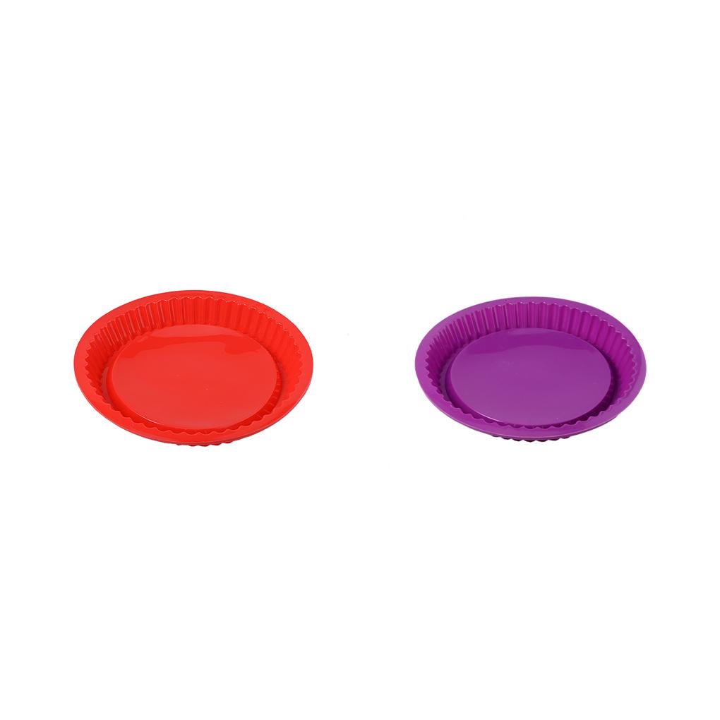 10 Inch Pizza Round Silicone Mold Lace Edge Baking Pans Handmade Cookie Loaf Tray Thin Cake Mould Kitchen Gadgets Tools