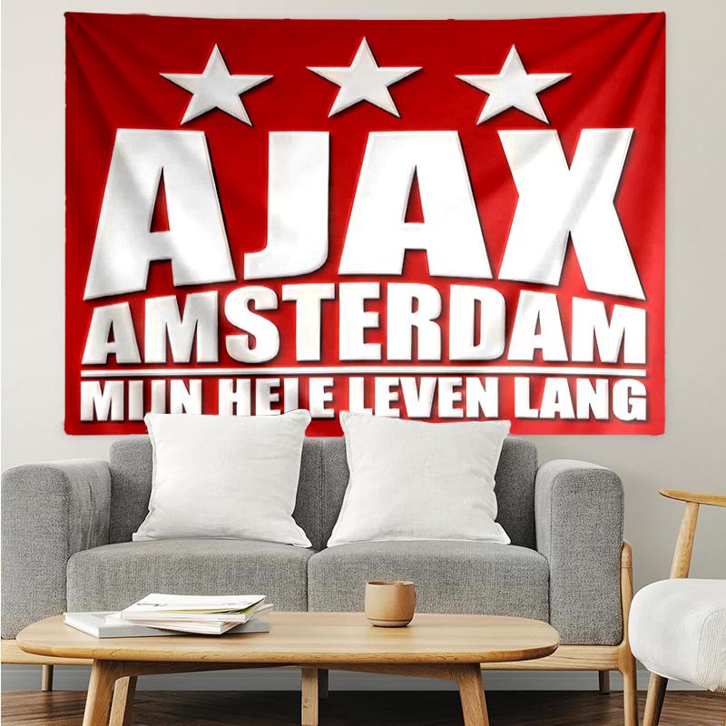 AFC Ajax Tapestry for Bedroom Aesthetic Classroom Tapestries Wall Hanging for Living Room Dorm Office,Ideal Creative Gift
