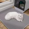 Extra Large Cat Litter Mat Double Layer Cat Litter Trapping Mat Non-Slip Waterproof Litter Box Mat Scatter Control Pad