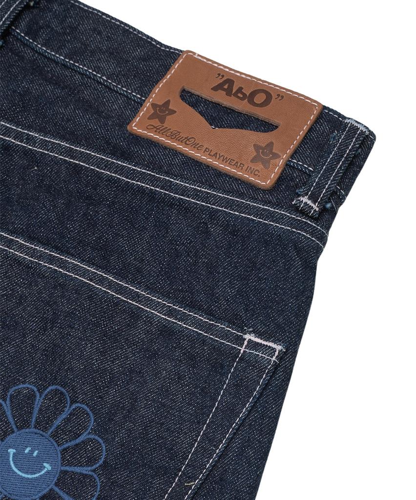 Olbeoswon Flower Penny Jeans One Wash