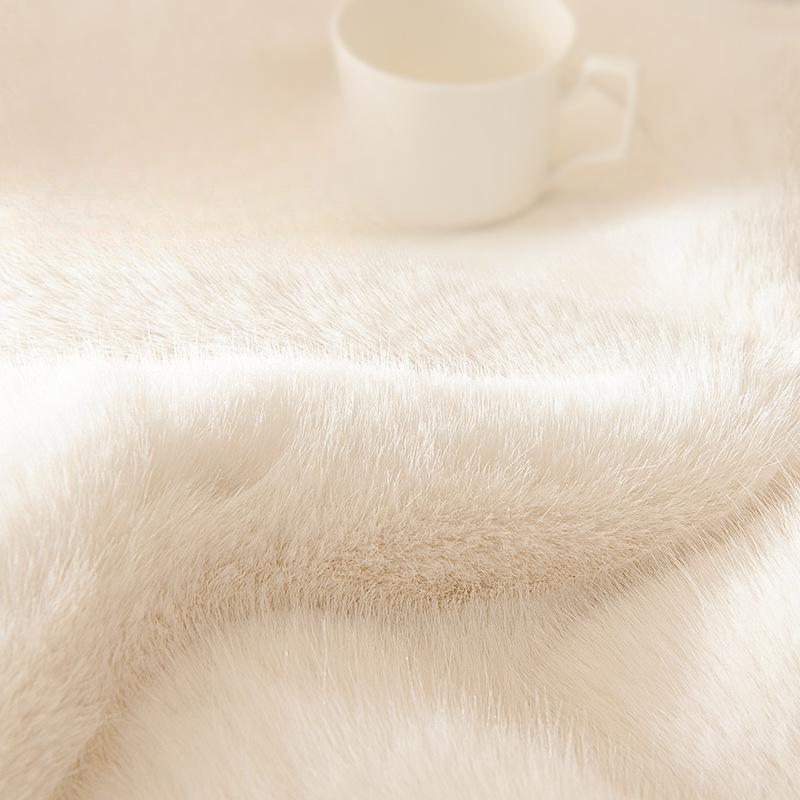 Зимнее норковое полотенце для дивана, кремовый стиль, чехол для дивана, нескользящее теплое одеяло для диванной подушки