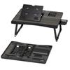 Laptop Desk For Bed, Foldable Lap Desk Tablet Stand Notebook Bed Tray Desk With Side Drawer & Cup Slot, Portable Lap Desk With Foldable Legs