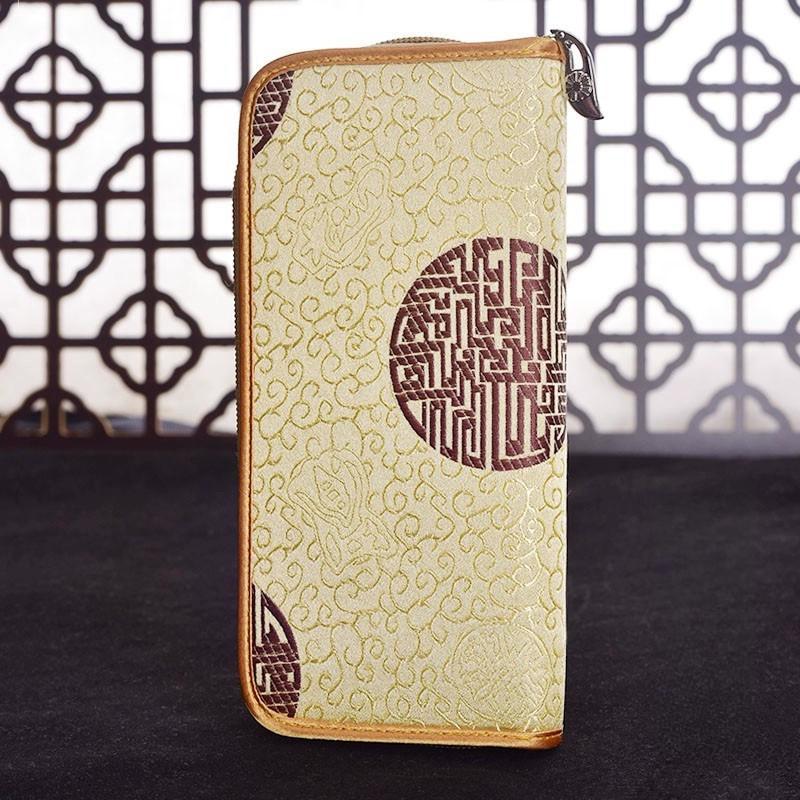 Китайский характерный подарок: Кошелек Yunjin, этническая вышивка ручной работы, подарок на день рождения для матери, праздничный подарок, женский кошелек