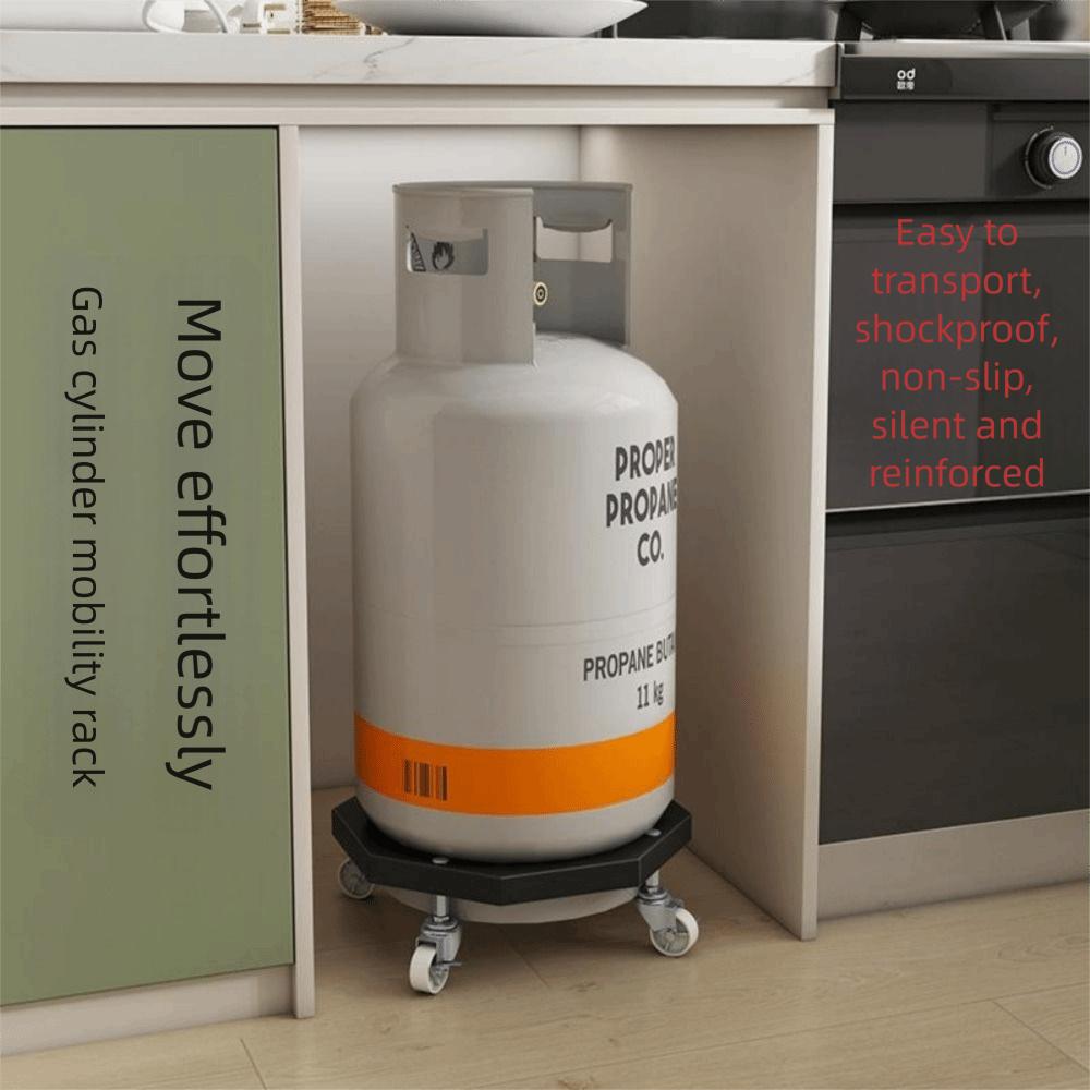 Brake Tank Gas Base with Wheels Cylinder Holder Sturdy Fixed Tank Roller Stand  Home