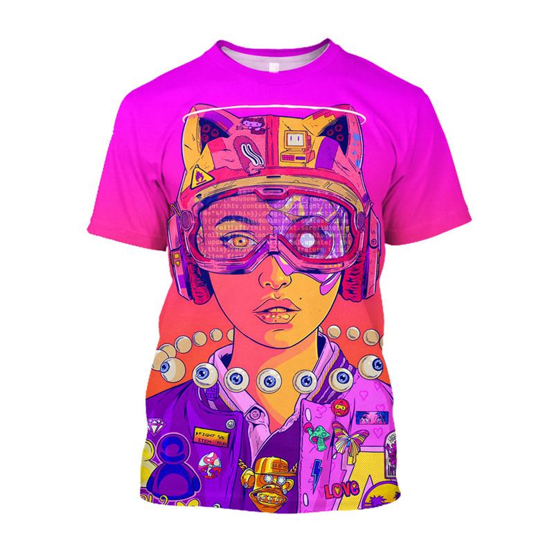 3D Digital Flipper Zero Hacker Cyberpunk Printes T Shirt Kid Cool Fashion Tee Shirts