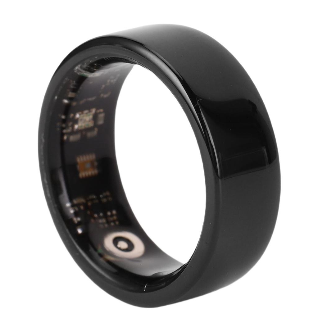 Smart Ring Sleep Monitoring Step Counting Gesture Control IP68 Water Proof Thin Lightweight Fitness Ring Size 7