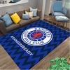 1pc Rangers FC Printed Chair Rug for Home Office Use, Living Room Kitchen Game Room Area Carpet