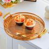 Круглый поднос для подачи Тарелка для демонстрации тортов Универсальный Легко чистить Долговечность Хранение фруктов и еды