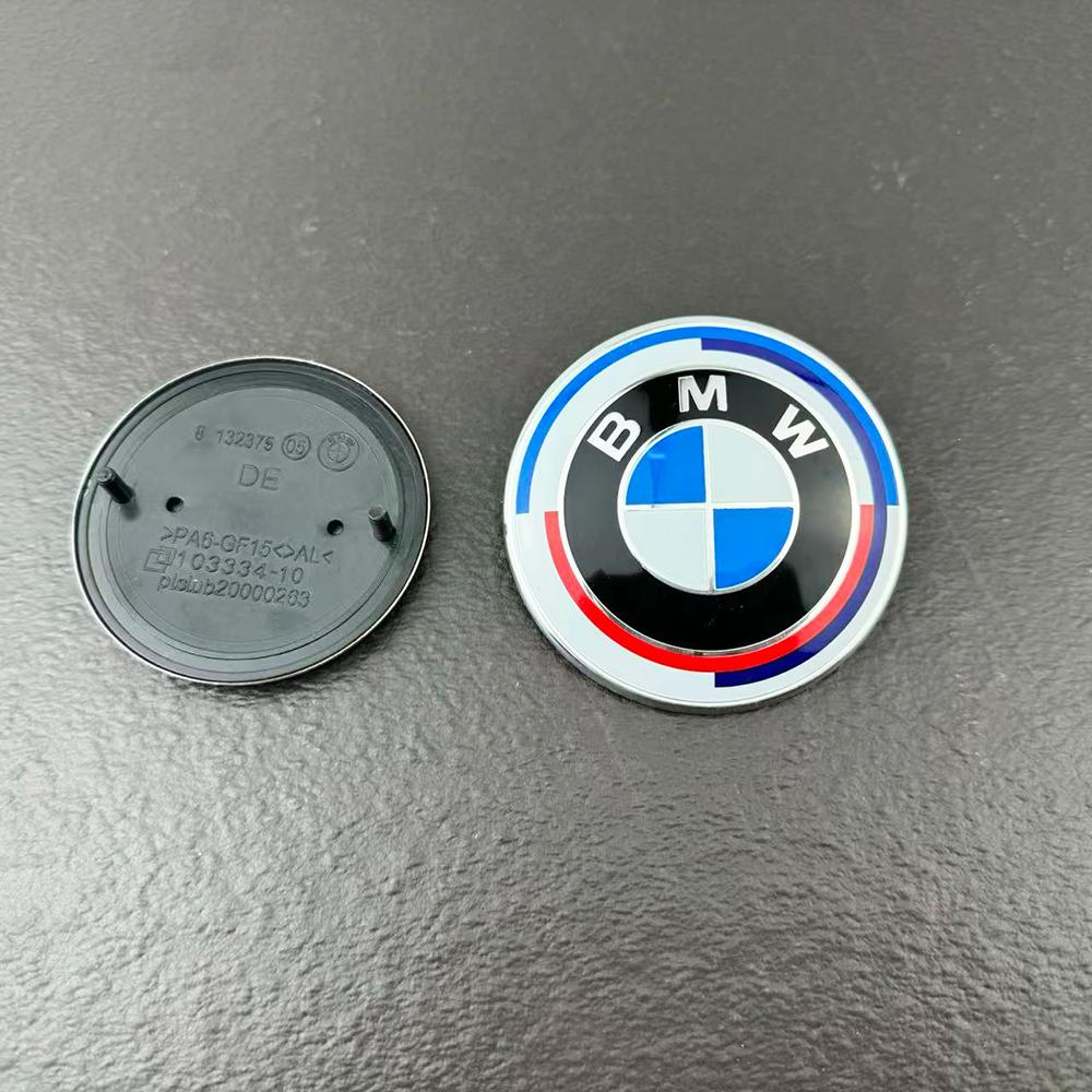 2pcs 82mm 74mm car Front Hood Emblem rear boot trunk logo For BMW E30 E38 E39 E46 E60 E61 E90 X1 X3 X4 X5 X6 G20 E87 E60 E63 F01 CVD1