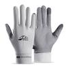 Half-Finger Ice Silk Outdoor Cycling & Fishing Gloves: Non-Slip, Wear-Resistant Sports Gloves for Men & Women
